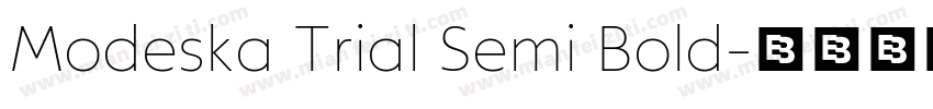 Modeska Trial Semi Bold字体转换